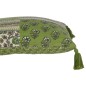 Coussin fleurs+floches en coton vert 45x45x12 cm Coussin fleurs+floches en coton vert 45x45x12 cm