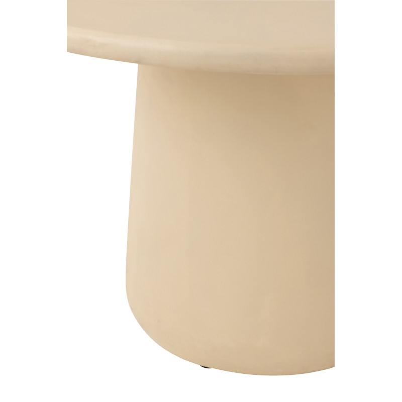 Mesa de comedor de madera beige 118 x 118 x 75 cm Mesa de comedor de madera beige 118 x 118 x 75 cm