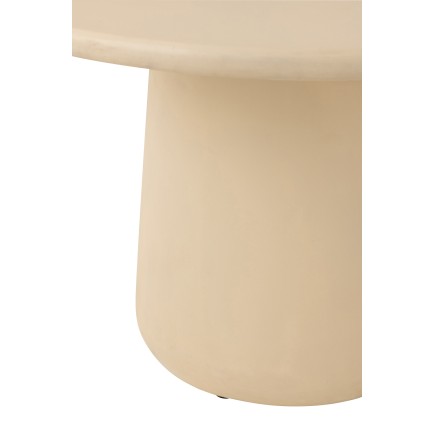 Tavolo da pranzo in legno beige 118x118x75 cm