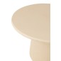 Mesa de jantar em madeira bege 118x118x75 cm Mesa de jantar em madeira bege 118x118x75 cm