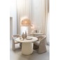 Mesa de comedor de madera beige 118 x 118 x 75 cm Mesa de comedor de madera beige 118 x 118 x 75 cm