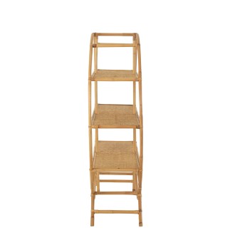 Scaffale in legno naturale 150x40x150 cm