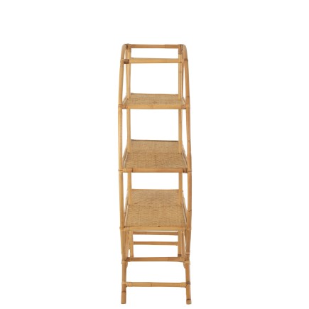Scaffale in legno naturale 150x40x150 cm