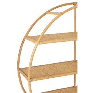Scaffale in legno naturale 150x40x150 cm