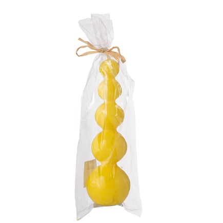 Candela a forma di zucca gialla, 25 ore, altezza 23 cm