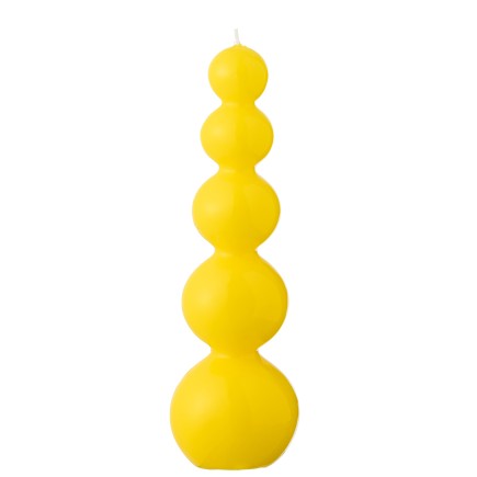 Candela a forma di zucca gialla, 25 ore, altezza 23 cm