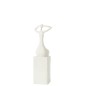 Statuetta donna seduta in poliresina bianca 12,5x12x38 cm Statuetta donna seduta in poliresina bianca 12,5x12x38 cm