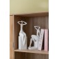 Statuetta donna seduta in poliresina bianca 12,5x12x38 cm Statuetta donna seduta in poliresina bianca 12,5x12x38 cm