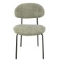Cadeira de mesa em tecido verde 51x55x82 cm