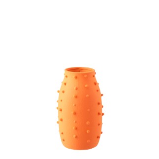 Vaso in ceramica arancione 22x22x33,5 cm