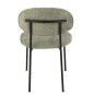 Silla de mesa en textil verde 51*55*82 cm