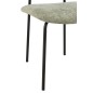 Cadeira de mesa em tecido verde 51x55x82 cm