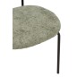 Cadeira de mesa em tecido verde 51x55x82 cm