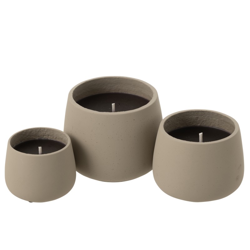 Bougie extérieure 45H en ciment gris 20.5x20.5x16 cm Bougie extérieure 45H en ciment gris 20.5x20.5x16 cm