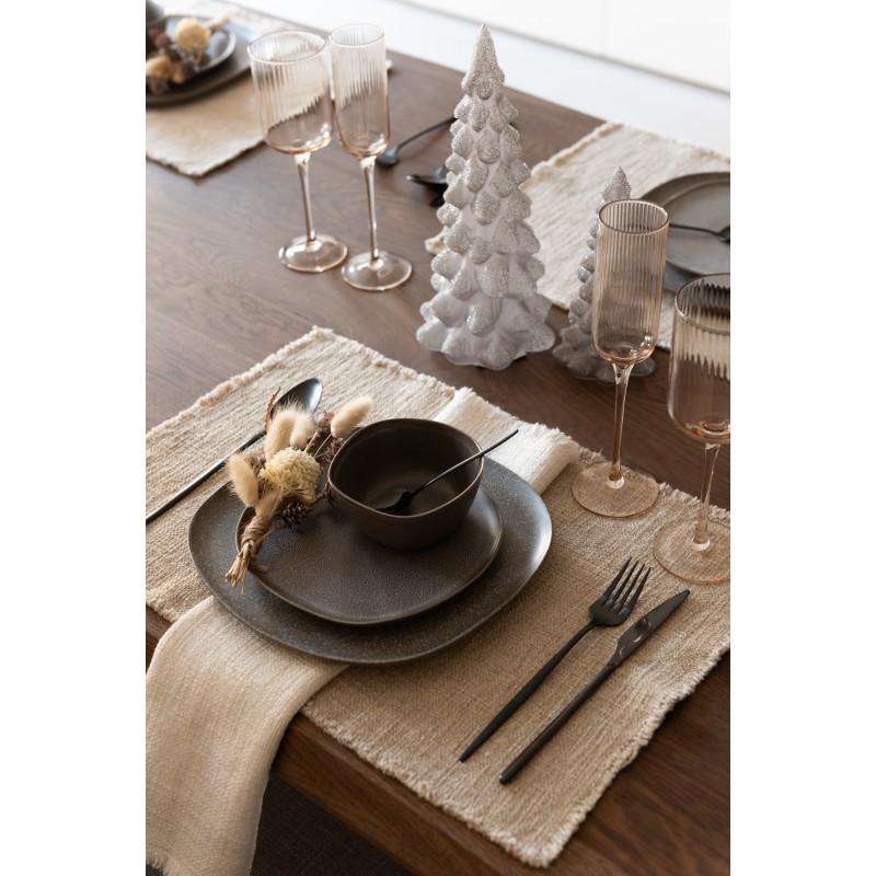 Albero di Natale decorativo a led in vetro grigio 10x10x20 cm Albero di Natale decorativo a led in vetro grigio 10x10x20 cm