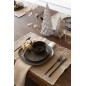 Albero di Natale decorativo a led in vetro grigio 10x10x20 cm Albero di Natale decorativo a led in vetro grigio 10x10x20 cm