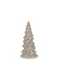 Albero di Natale decorativo a led in vetro grigio 10x10x20 cm Albero di Natale decorativo a led in vetro grigio 10x10x20 cm