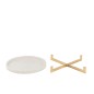 Piano in marmo con metallo color champagne 43,5x43,5x6,5 cm
Piano in marmo con metallo color champagne 43,5x43,5x6,5 cm