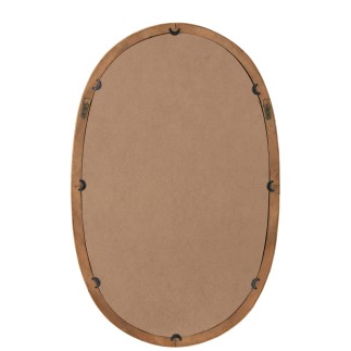 Miroir Ovale en Rotin Naturel 61*95cm - Charme Rustique pour Votre Décor
