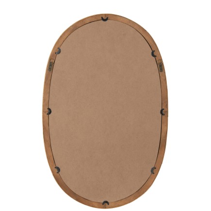 Miroir Ovale en Rotin Naturel 61*95cm - Charme Rustique pour Votre Décor