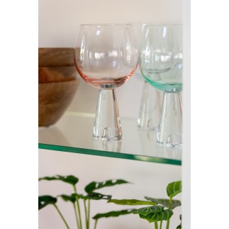Calice da vino trasparente 10x10x17 cm