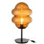 Lampe à poser en verre marron 28x28x52 cm
