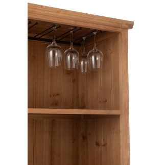 Meuble de salle en bois beige 96.5x46x178 cm