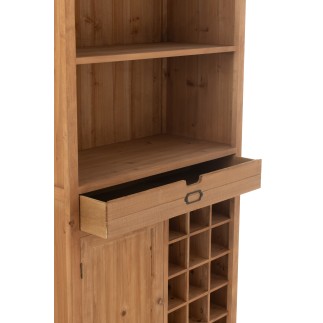 Mobile da ingresso in legno beige 96,5 x 46 x 178 cm