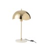 Lampada a fungo in metallo dorato 30x30x56 cm