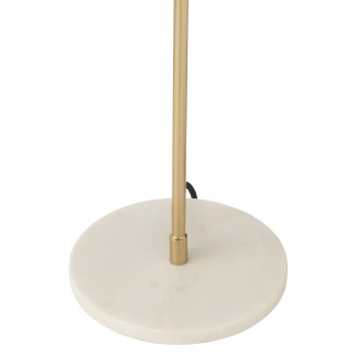Lampada a fungo in metallo dorato 30x30x56 cm