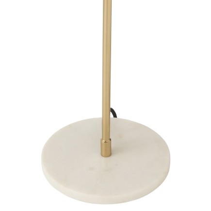 Lampada a fungo in metallo dorato 30x30x56 cm