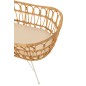 Culla con materasso e gambe in metallo in legno naturale 85x52x72 cm Culla con materasso e gambe in metallo in legno naturale 85x52x72 cm