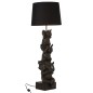 Lampade 3 elefanti in resina e tessuto marrone 36x36x98 cm Lampade 3 elefanti in resina e tessuto marrone 36x36x98 cm