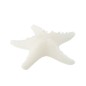 Vela con forma de estrella de mar, 3 horas, blanca, 20,5 x 20,5 x 6,5 cm