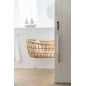Culla con materasso e gambe in metallo in legno naturale 85x52x72 cm Culla con materasso e gambe in metallo in legno naturale 85x52x72 cm