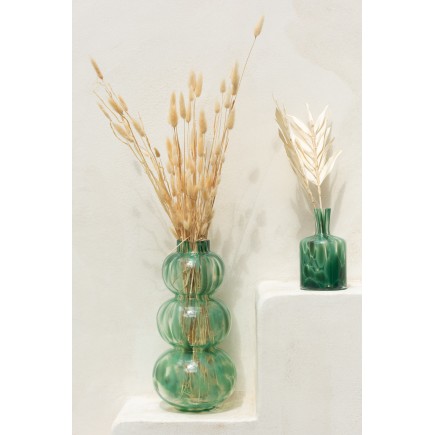 Bouquet di fiori secchi in legno naturale 10x4x75 cm