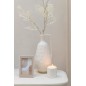 Jarrón de vidrio blanco 16.5*16*35 cm