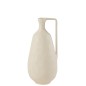 Jarrón de vidrio blanco 16.5*16*35 cm