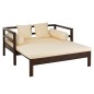 Canapé lit exterieur manguier en bois marron 163x98x80 cm Canapé lit exterieur manguier en bois marron 163x98x80 cm