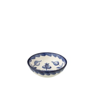 Coppetta in ceramica blu scuro 14x14x6 cm
