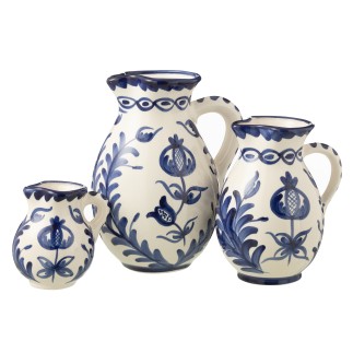 Caraffa in ceramica blu scuro 20x20x26 cm