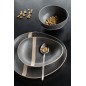 Set de 24 couverts en acier inoxydable noir brillant Set de 24 couverts en acier inoxydable noir brillant