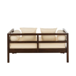 Canapé lit exterieur manguier en bois marron 163x98x80 cm