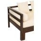 Canapé lit exterieur manguier en bois marron 163x98x80 cm Canapé lit exterieur manguier en bois marron 163x98x80 cm