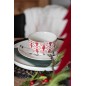 Juego de 4 tazas con soporte de cerámica roja 11.2*11.2*6.2 cm Juego de 4 tazas con soporte de cerámica roja 11.2*11.2*6.2 cm