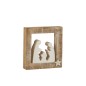 Crèche de Noël en bois blanc 3.5x20x21 cm Crèche de Noël en bois blanc 3.5x20x21 cm