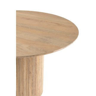 Tavolo in legno naturale 120x120x76 cm