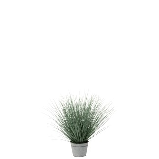Pianta artificiale in plastica con vaso verde 70 cm