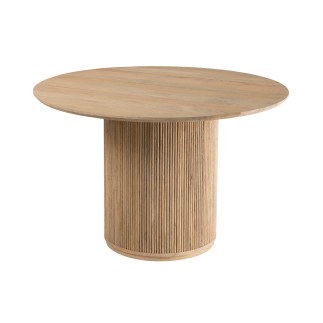 Tavolo in legno naturale 120x120x76 cm