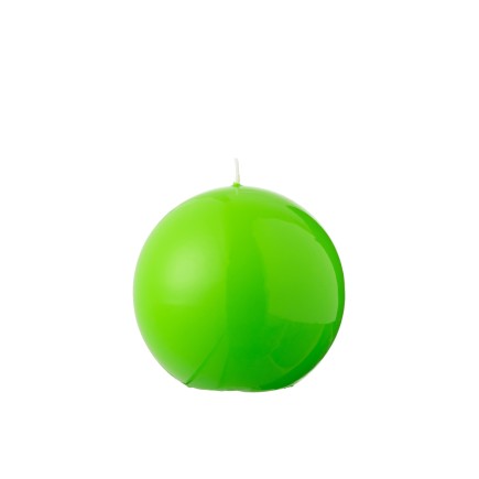 Bougie boule 30H vert D.12 cm